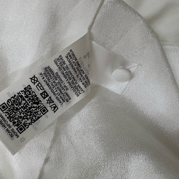 ASOS White Button-Down Ruched Dress - Picture 14 of 14